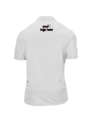Short Sleeve Cotton Polo T-Shirt White